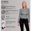 imageHybrid ampamp Company Womens Fashion Military Crop Premium Ultra Stretch GoldSliver Zip Up Dressy Blazer Jacket11084blackIvor
