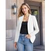 imageHybrid ampamp Company Womens Casual Work Office Blazer Open Front Heavy Ponti Shawl Collar Long Sleeve JacketIvory9789