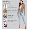 imageHybrid ampamp Company Womens Casual Work Office Blazer Open Front Heavy Ponti Shawl Collar Long Sleeve JacketKhaki9789