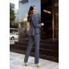 imageHybrid ampamp Company Womens Casual Work Office Dressy Double Lapel Single Button Peplum Comfortable Blazer1073theathernav