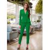 imageHybrid ampamp Company Womens Casual Work Office Dressy Double Lapel Single Button Peplum Comfortable Blazer1073tkelly Gree