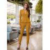 imageHybrid ampamp Company Womens Casual Work Office Dressy Double Lapel Single Button Peplum Comfortable Blazer1073tmustard