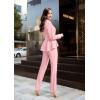 imageHybrid ampamp Company Womens Casual Work Office Dressy Double Lapel Single Button Peplum Comfortable BlazerBlushdressy  Premium Weight