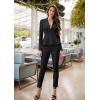 imageHybrid ampamp Company Womens Casual Work Office Dressy Double Lapel Single Button Peplum Comfortable BlazerCharcoaldressy  Premium Weight