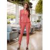 imageHybrid ampamp Company Womens Casual Work Office Dressy Double Lapel Single Button Peplum Comfortable BlazerCoraldressy  Premium Weight