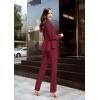 imageHybrid ampamp Company Womens Casual Work Office Dressy Double Lapel Single Button Peplum Comfortable BlazerDark Red