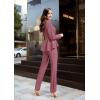 imageHybrid ampamp Company Womens Casual Work Office Dressy Double Lapel Single Button Peplum Comfortable BlazerDark Rose