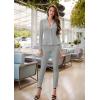 imageHybrid ampamp Company Womens Casual Work Office Dressy Double Lapel Single Button Peplum Comfortable BlazerHeather Grdressy  Premium Weight