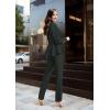 imageHybrid ampamp Company Womens Casual Work Office Dressy Double Lapel Single Button Peplum Comfortable BlazerHuntergreendressy  Premium Weight