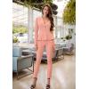 imageHybrid ampamp Company Womens Casual Work Office Dressy Double Lapel Single Button Peplum Comfortable BlazerLight Coradressy  Premium Weight