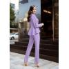 imageHybrid ampamp Company Womens Casual Work Office Dressy Double Lapel Single Button Peplum Comfortable BlazerLilac