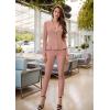 imageHybrid ampamp Company Womens Casual Work Office Dressy Double Lapel Single Button Peplum Comfortable BlazerMauvedressy  Premium Weight
