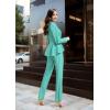 imageHybrid ampamp Company Womens Casual Work Office Dressy Double Lapel Single Button Peplum Comfortable BlazerMintdressy  Premium Weight
