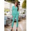 imageHybrid ampamp Company Womens Casual Work Office Dressy Double Lapel Single Button Peplum Comfortable BlazerMintdressy  Premium Weight