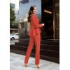 imageHybrid ampamp Company Womens Casual Work Office Dressy Double Lapel Single Button Peplum Comfortable BlazerOrange