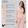 imageHybrid ampamp Company Womens Casual Work Office Dressy Double Lapel Single Button Peplum Comfortable BlazerPeachdressy  Premium Weight