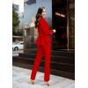 imageHybrid ampamp Company Womens Casual Work Office Dressy Double Lapel Single Button Peplum Comfortable BlazerReddressy  Premium Weight