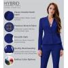 imageHybrid ampamp Company Womens Casual Work Office Dressy Double Lapel Single Button Peplum Comfortable BlazerRoyaldressy  Premium Weight