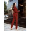 imageHybrid ampamp Company Womens Casual Work Office Dressy Double Lapel Single Button Peplum Comfortable BlazerRustCoppedressy  Premium Weight