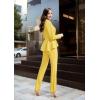 imageHybrid ampamp Company Womens Casual Work Office Dressy Double Lapel Single Button Peplum Comfortable BlazerYellow