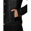 imageHybrid ampamp Company Womens Long Sleeve Denim Jackets Basic Button Down Jean Jacket with PocketsJk22881black