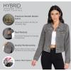 imageHybrid ampamp Company Womens Long Sleeve Denim Jackets Basic Button Down Jean Jacket with PocketsJk22882grey