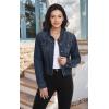 imageHybrid ampamp Company Womens Long Sleeve Denim Jackets Basic Button Down Jean Jacket with PocketsJk22887rinse Wash