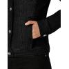 imageHybrid ampamp Company Womens Long Sleeve Denim Jackets Basic Button Down Jean Jacket with PocketsJk22889jet Black