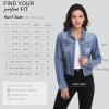 imageHybrid ampamp Company Womens Long Sleeve Denim Jackets Basic Button Down Jean Jacket with PocketsJk37350medwas