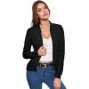 imageHybrid ampamp Company Womens Fashion Color Casual Office Comfy Zip Up Bomber Jacket Made in USA1139black