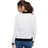 imageHybrid ampamp Company Womens Fashion Color Casual Office Comfy Zip Up Bomber Jacket Made in USA1139offwhite