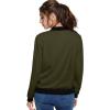 imageHybrid ampamp Company Womens Fashion Color Casual Office Comfy Zip Up Bomber Jacket Made in USA1139olive