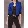 imageHybrid ampamp Company Womens Fashion Color Casual Office Comfy Zip Up Bomber Jacket Made in USA1139royal