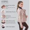 imageOlivia Miller Womens Faux Leather Zip Up Moto Biker JacketDusty Rose