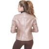 imageOlivia Miller Womens Faux Leather Zip Up Moto Biker JacketDusty Rose