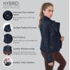 imageOlivia Miller Womens Faux Leather Zip Up Moto Biker JacketNavy