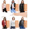 imageOlivia Miller Womens Faux Leather Zip Up Moto Biker JacketOffwhite