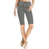 imageHybrid ampamp Company and Comapny Womens Perfectly Shaping Hyper Stretch Bermuda Shorts CapriBermudagunmet