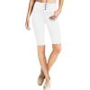imageHybrid ampamp Company and Comapny Womens Perfectly Shaping Hyper Stretch Bermuda Shorts CapriBermudawhite