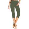 imageHybrid ampamp Company and Comapny Womens Perfectly Shaping Hyper Stretch Bermuda Shorts CapriCapriolive