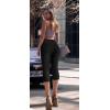 imageHybrid ampamp Company and Comapny Womens Perfectly Shaping Hyper Stretch Bermuda Shorts CapriDestructedcapriblack
