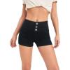 imageHybrid ampamp Company and Comapny Womens Perfectly Shaping Hyper Stretch Bermuda Shorts CapriShortblack