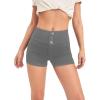 imageHybrid ampamp Company and Comapny Womens Perfectly Shaping Hyper Stretch Bermuda Shorts CapriShortgunmetal