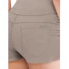 imageHybrid ampamp Company and Comapny Womens Perfectly Shaping Hyper Stretch Bermuda Shorts CapriShortkhaki