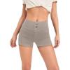 imageHybrid ampamp Company and Comapny Womens Perfectly Shaping Hyper Stretch Bermuda Shorts CapriShortkhaki