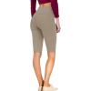 imageHybrid ampamp Company and Comapny Womens Perfectly Shaping Hyper Stretch Bermuda Shorts CapriBermudakhaki