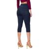 imageHybrid ampamp Company and Comapny Womens Perfectly Shaping Hyper Stretch Bermuda Shorts CapriDestructedcapridwash