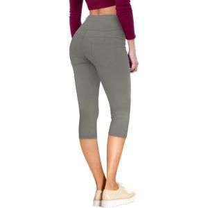 imageHybrid ampamp Company and Comapny Womens Perfectly Shaping Hyper Stretch Bermuda Shorts CapriCaprigunmet