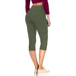 imageHybrid ampamp Company and Comapny Womens Perfectly Shaping Hyper Stretch Bermuda Shorts CapriCapriolive
