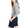 imageHybrid ampamp Company Womens Bermuda Walking Shorts Stretch 7 inch Inseam Super ComfyDenimdark Wash